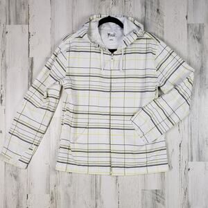 Powder Room Lightweight Full Zip Hooded Windbreaker Jacket Women's Size Medium